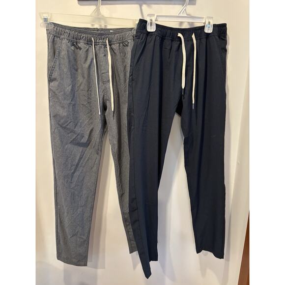 Fair Harbor One 2 Pants Mens S Blue Gray Performance Stretch Active Coastal - Picture 1 of 9